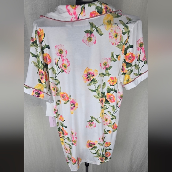 Rachel Parcell  Sleep Shirt in Ivory Poppy Vine. NWT Size Medium Floral Print - Picture 10 of 10